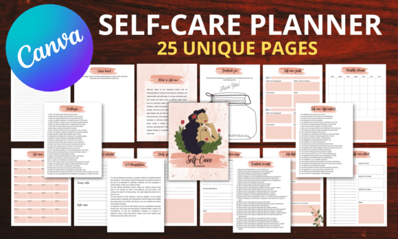 Download Self-Care Planner Canva Template - Premium Resources
