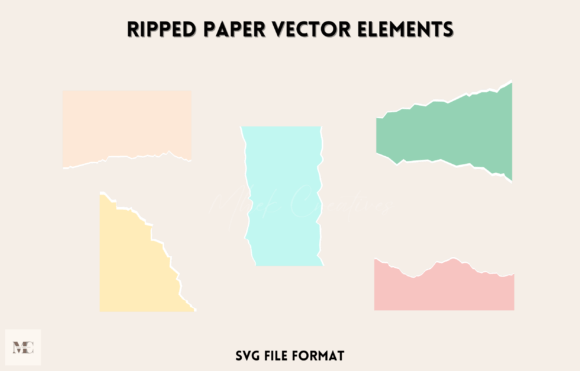 Download Ripped Paper Vector Elements - Elements Collection