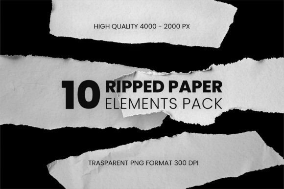 Download Ripped Paper Elements Pack - Elements Collection